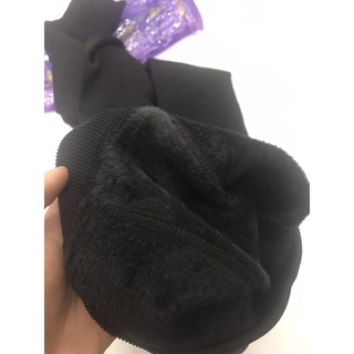 Quần legging lót lông vỏ tím