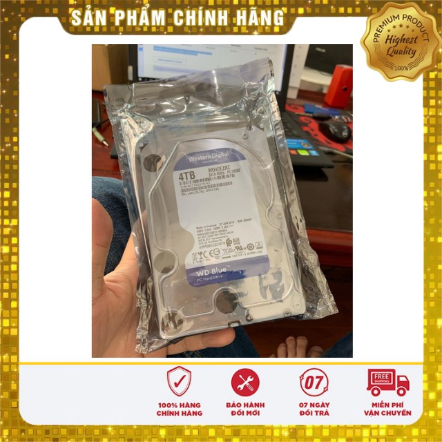 Ổ Cứng 4TB BLUE WD Ổ Cứng Gắn Trong WD Blue 4TB 3.5" WD40EZAZ