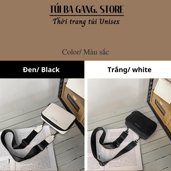 Túi đeo chéo nam nữ thời trang mới da PU cao cấp, Túi xách Unisex nhỏ gọn bền đẹp