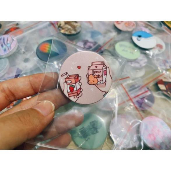 VDMN Popsocket iring giá đỡ điện thoại vân đá vân màu nước