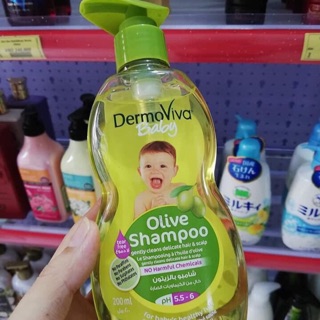 Dầu Gội Em Bé 💥𝑭𝑹𝑬𝑬𝑺𝑯𝑰𝑷💥 Dầu Gội Dermo Viva Chiết Xuất Olive