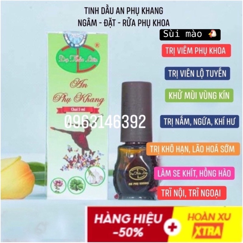 Tinh dầu an phụ khang_Dạ thảo liên viêm phụ khoa nấm ngứa