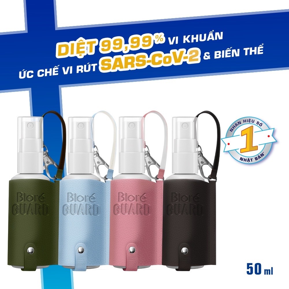 Xịt Diệt Khuẩn phun sương siêu mịn cho da tay Bioré Guard 50ml/chai