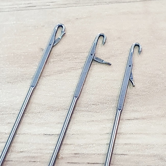 Dụng Cụ Lộn Dây Vải Trong May Vá Thân Kim Loại Liền Khối Đầu Móc Khóa Động Chuyên Dụng Dài 265mm