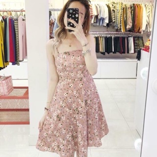 Đầm hoa xoè cúp ngực giá sale 55k