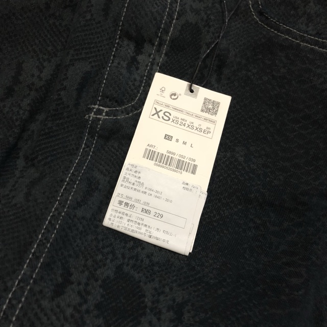 Chân váy bò Zara authentic