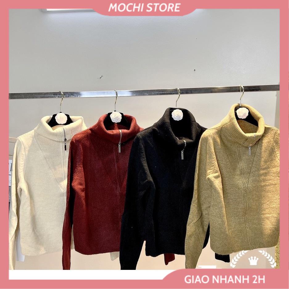 Áo Khoác Len, Áo Len Cổ Cao Khóa Kéo Chất Len Long Cừu Mặc Được 3 Kiểu Full Màu, Form Chuẩn Hàng Quảng Châu Xin Xò. | BigBuy360 - bigbuy360.vn