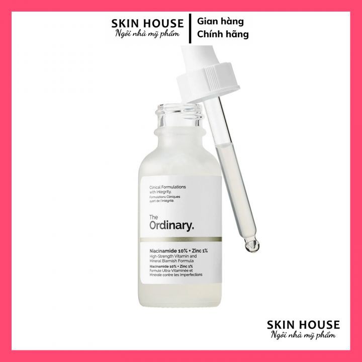 The Ordinary Niacinamide 10%+Zinc 1% - Tinh Chất Giảm Mụn, Se Khít Lỗ Chân Lông, Sáng Da