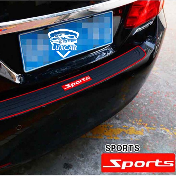 Nẹp cốp cao su xe hơi LUXCAR bảo vệ chống trầy xước – Mẫu chữ Sports