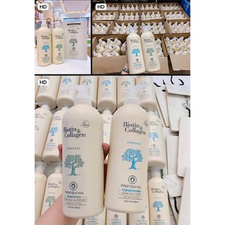 Cặp dầu gội xã Biotin Collagen