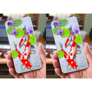 Ốp lưng HTC 816 (dẻo viền trắng trong) - Hình Chim Công, Cá Chép, Cò