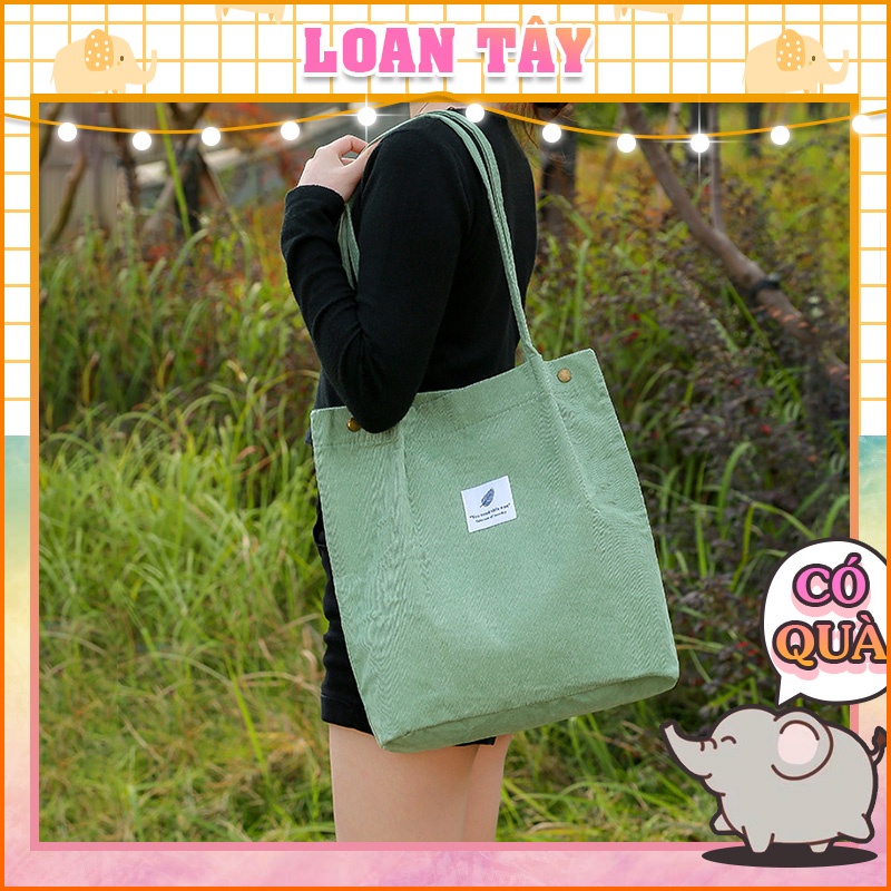 Túi Tote Nhung Đeo Vai Hàn Quốc P841 - LoanTay