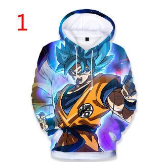 Áo Hoodie In Hình Nhân Vật Hoạt Hình Dragon Ball 3d Dành Cho Bé