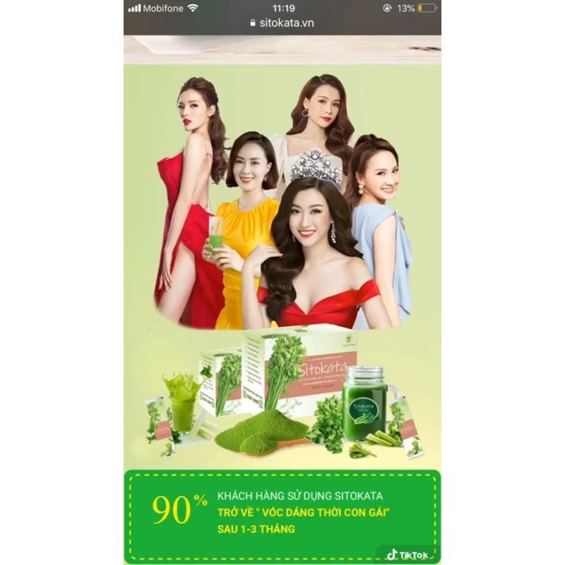 Chính hãng Bột cần Tây Sitokata Hộp 20 gói Giúp giảm cân đẹp da | BigBuy360 - bigbuy360.vn