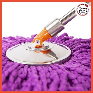 Cây lau nhà 360 độ tròn xoay Pulito chổi lau rời của bộ thùng, Bông lau đan xoắn siêu thấm hút loại 1