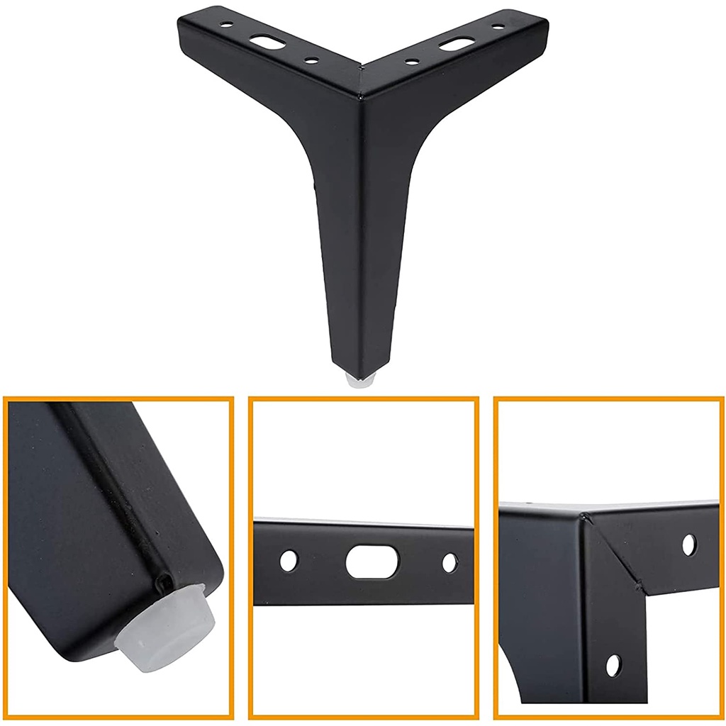 Chân ghế sofa Y thẳng màu đen