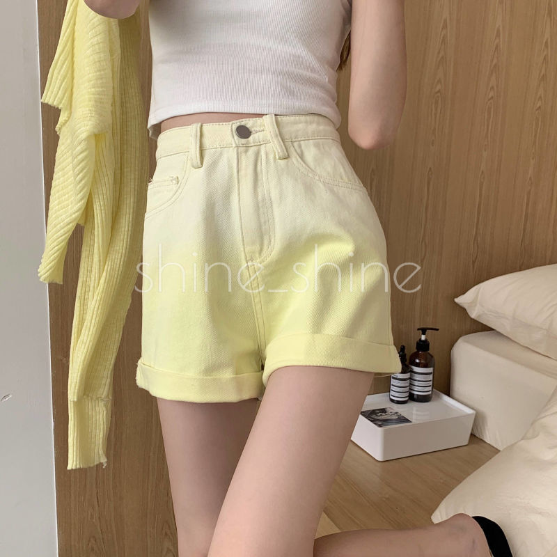 Quần Short Denim Nữ Lưng Cao Ống Rộng Thời Trang Hè 2021 | BigBuy360 - bigbuy360.vn