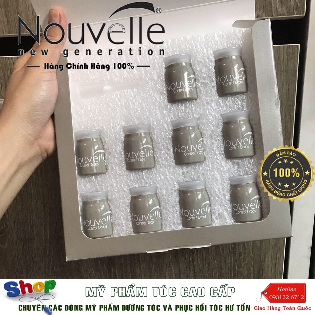 [Nouvelle-chính hãng] Huyết thanh nhân sâm trị rụng và hỗ trợ mọc tóc CONTROL DROPS 10ml x 7( NEW )