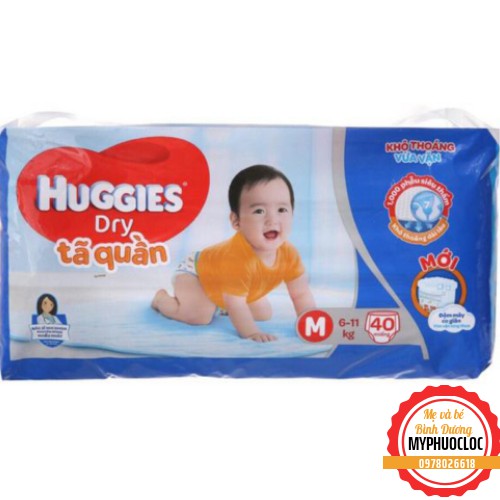 BỈM QUẦN HUGGIES SIÊU THẤM SIZE M40/M54/M74 (6-11KG)