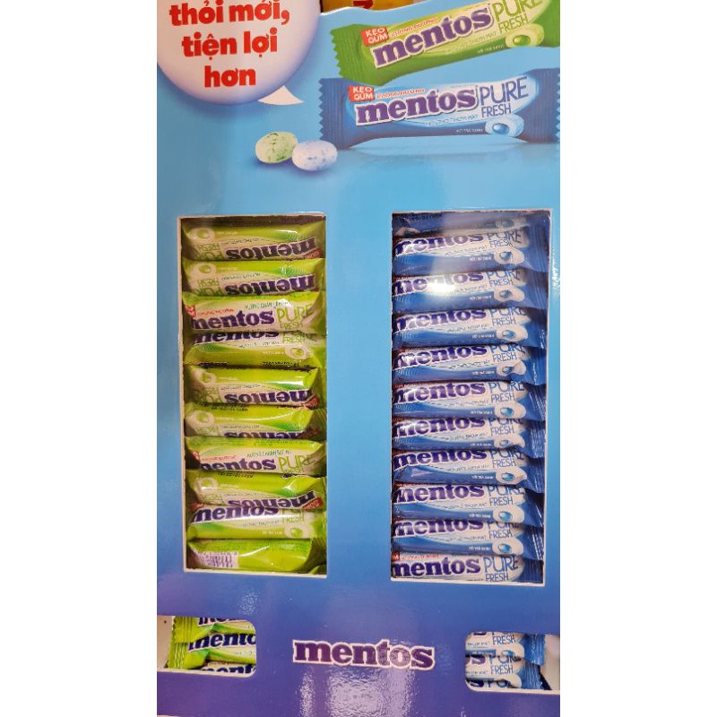 Sỉ Combo 2 thỏi kẹo Gum  Mentos không đường