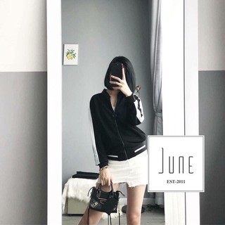áo khoác bomber nữ 1 sọc cá tính
