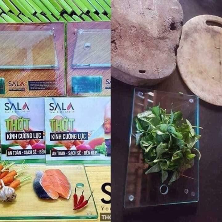 Giá bán Thớt kính cường lực Sala