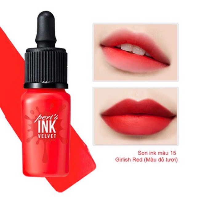 Son Peri's INK Velvet , son kem lì siêu mịn | Thế Giới Skin Care