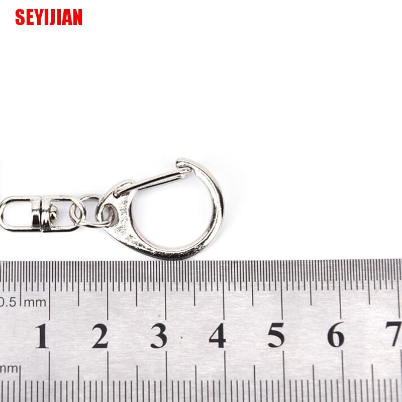 Set 10 Móc Khóa Bạc Bóng DIY