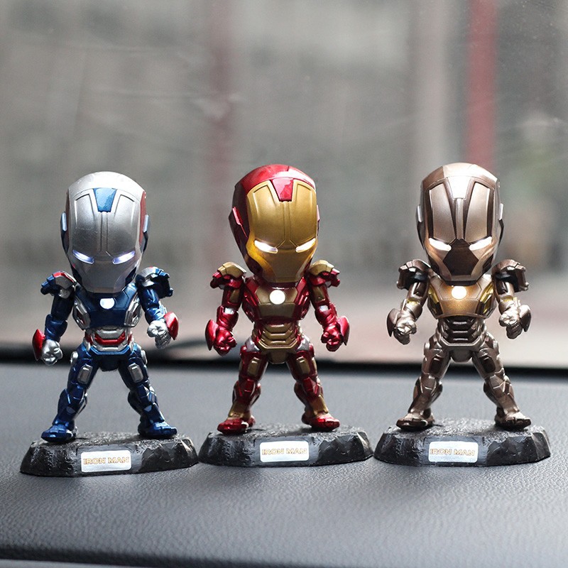 [SỐC] Mô hình Iron man trang trí xe oto có đèn led hàng siêu chất