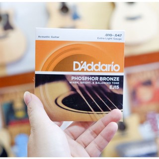 Dây đàn guitar acoustic d'addario ej15 size 10-47