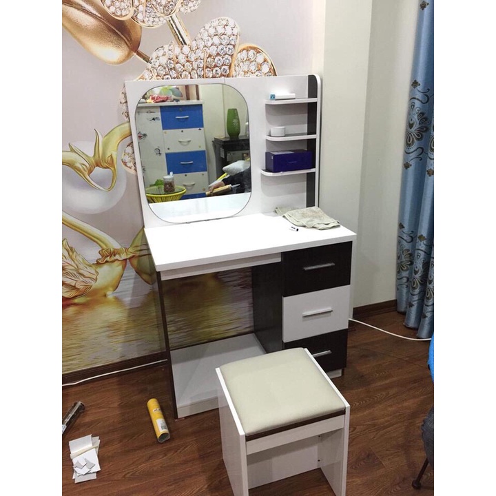 Bàn phần trang điểm nhựa Đài Loan cao cấp 1m4 x 0.8m – Nội thất Thành Công