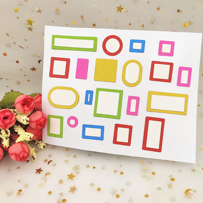 Khuôn cắt hình hộp vuông bằng kim loại dùng trang trí thiệp sổ tay DIY