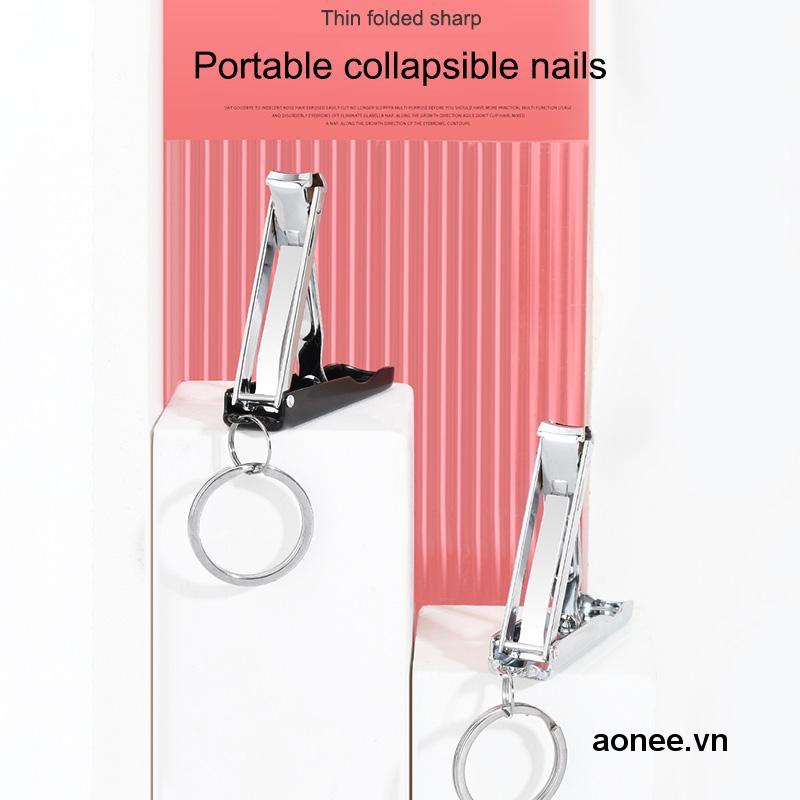 ✨✨Móc Khóa Kèm Dụng Cụ Cắt Móng Tay Bằng Thép Không Gỉ
