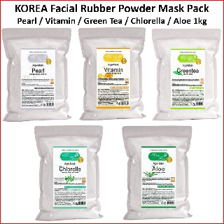 [Hàng mới về] Gói mặt nạ bột dùng trong salon & spa Hàn Quốc 5 loại ngọc trai/vitamin/trà xanh/tảo chlorella/lô hội 1kg