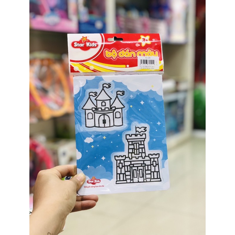 Bộ tranh dán màu sáng tạo cho bé