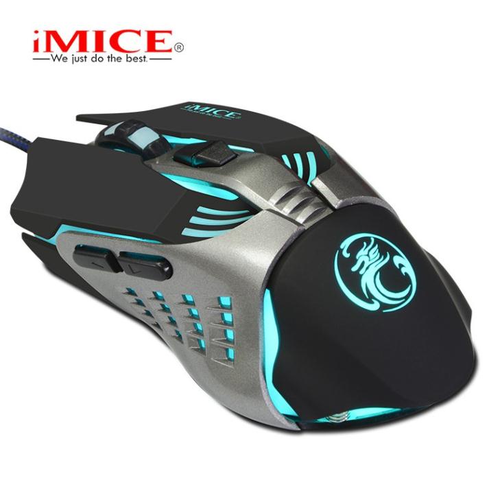 [FreeShip Toàn Quốc] Mouse Gaming IMICE V5 Dây dù - Led 7 màu