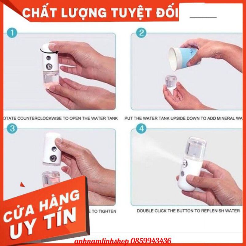 Máy Xịt Khoáng Dưỡng Ẩm Mini Cầm Tay Tiện Lợi | BigBuy360 - bigbuy360.vn