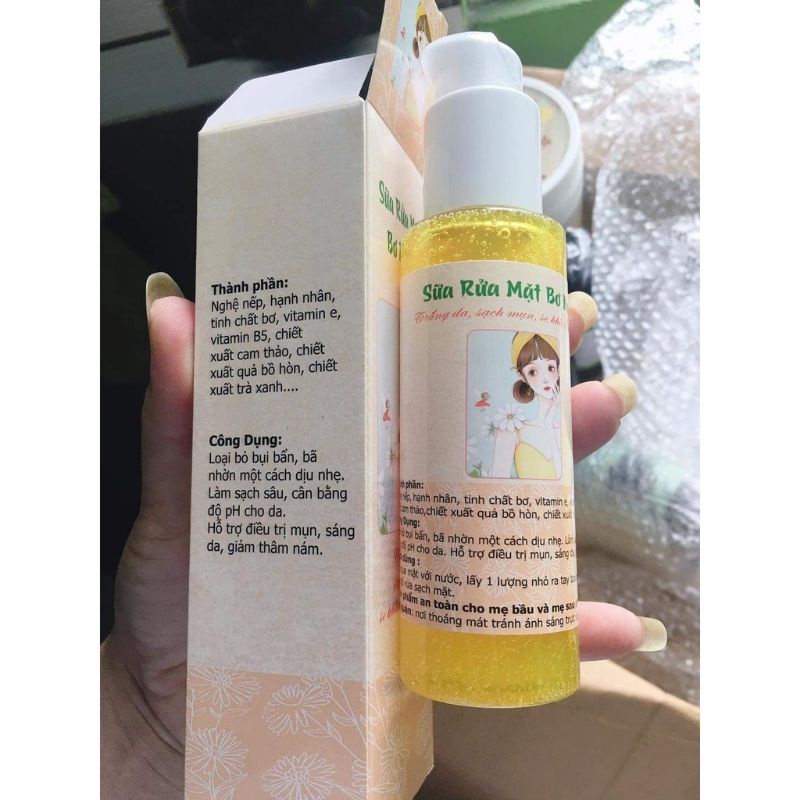 Sữa rửa mặt bơ nghệ Mộc Nhan Natural 100% thiên nhiên