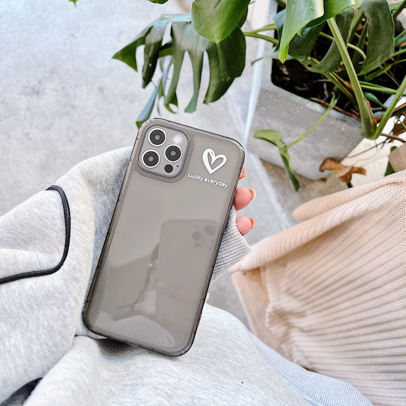 Ốp Điện Thoại Trong Suốt Chống Sốc Họa Tiết Trái Tim Cho iPhone 14 13 12 11 Pro MAX X XR XS MAX 8 7 Plus SE 2020