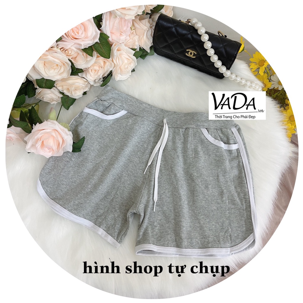 Quần đùi viền chất thun co giãn thoải mái - Thời Trang VADA