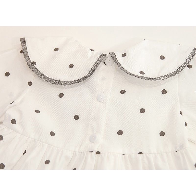 Đầm công chúa chấm bi phong cách Hàn quốc cho bé gái