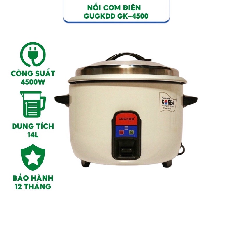 Nồi cơm điện công nghiệp CUCKOO GK-4500 30L  Công suất 4500W, Nấu 10kg gạo - Bảo hành 12 tháng