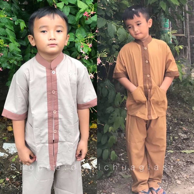 Đồ Lam Đi Chùa Cho Bé # Lãnh Tụ Phối # Đồ Bộ Bé # Quần Áo