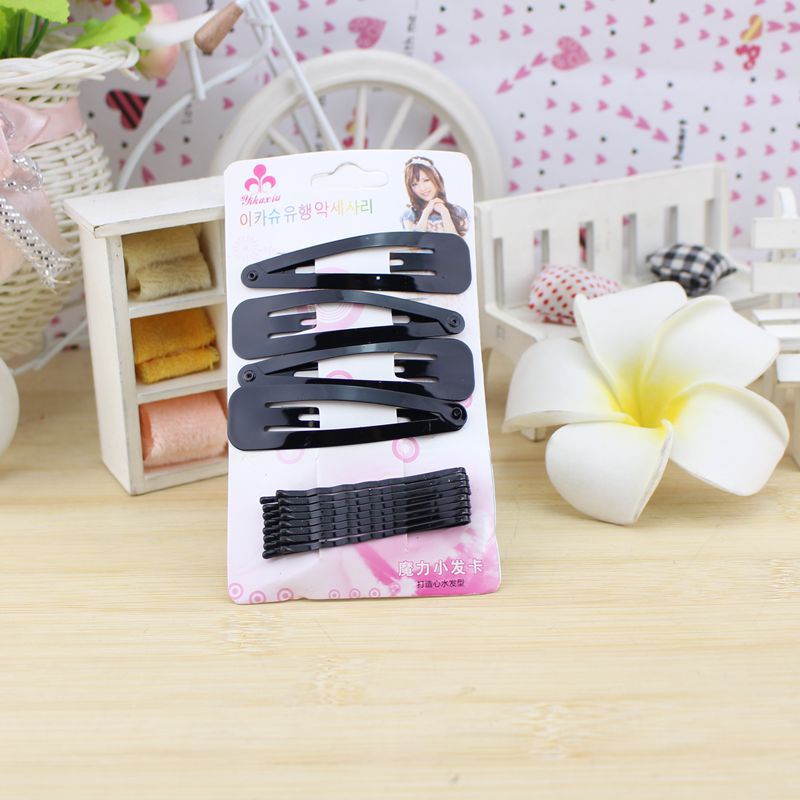 Kẹp Tóc Mái Màu Đen Sắp Xếp Gọn Gàng Cho Nữ