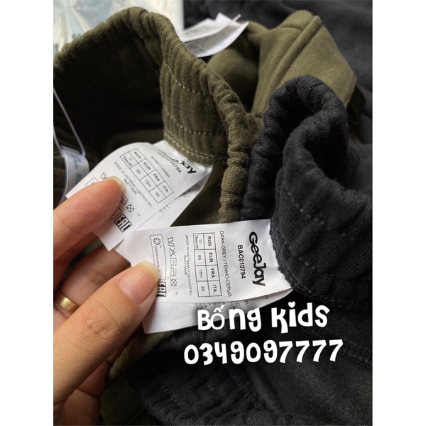 Quần Nỉ Joggers Bé Trai Túi Hộp GJ