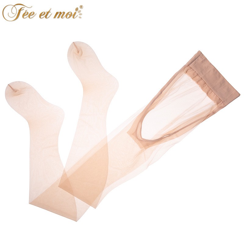 Nội y sexy mờ mật độ cao chống móc lụa mở tập tin miễn phí pantyhose đam mê vớ 7372