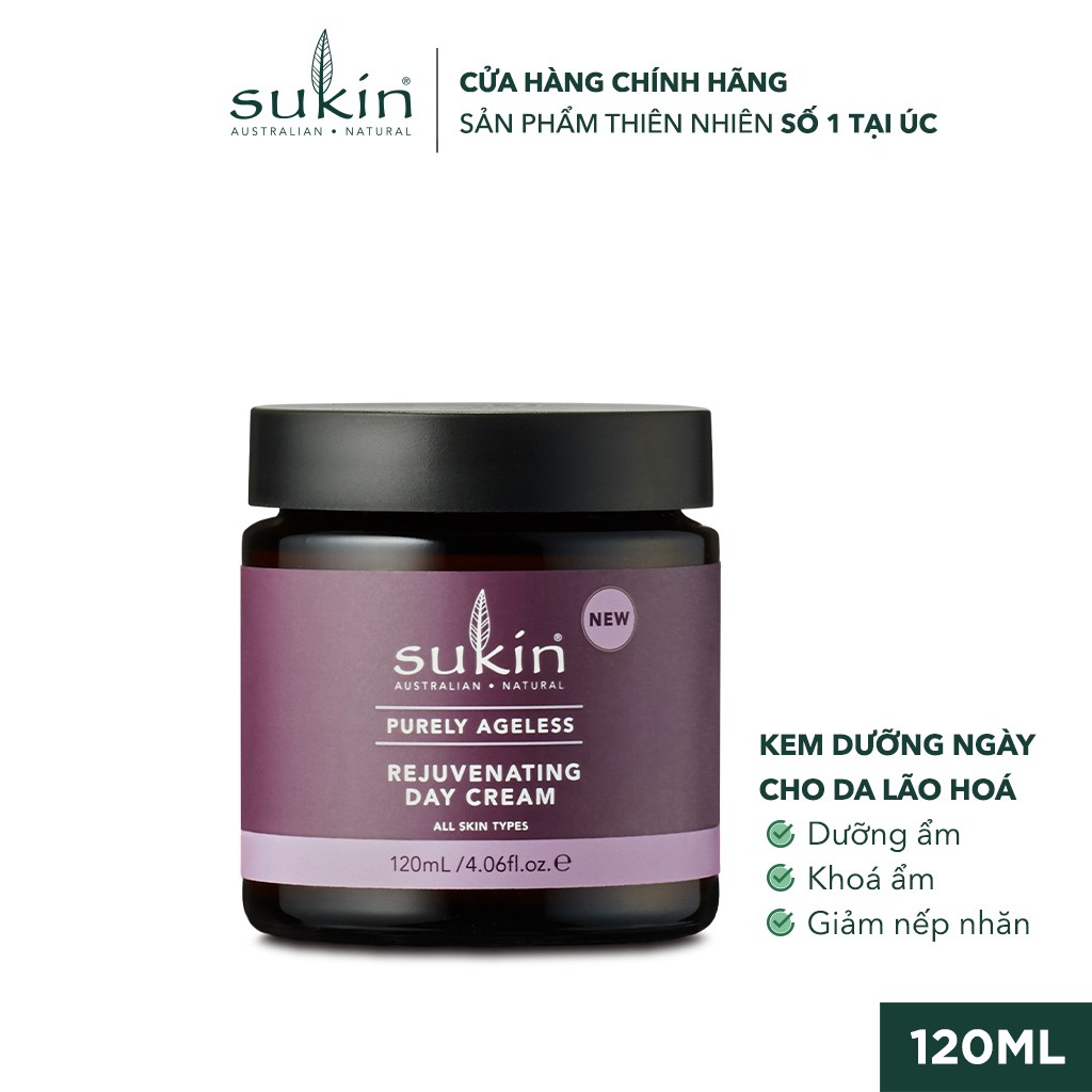 Kem Dưỡng Da Ban Ngày Cho Da Lão Hóa Sukin Purely Ageless Rejuvenating Day Cream 120ml | BigBuy360 - bigbuy360.vn