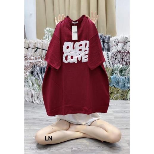 [Rẻ Vô Địch] Áo Thun Cotton Khô 3158 Form Rộng Tay Lõ Unisex OUERCOME