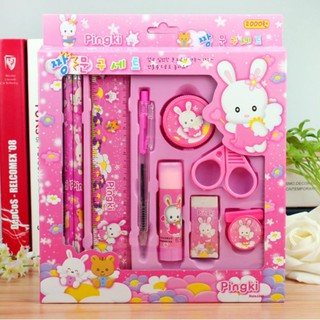 Combo bộ dụng cụ học tập hình thú cho bé