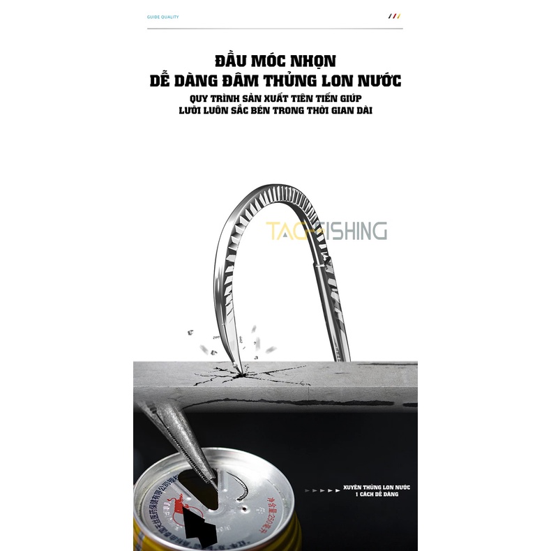 Lưỡi guide săn hàng -Vảy rồng